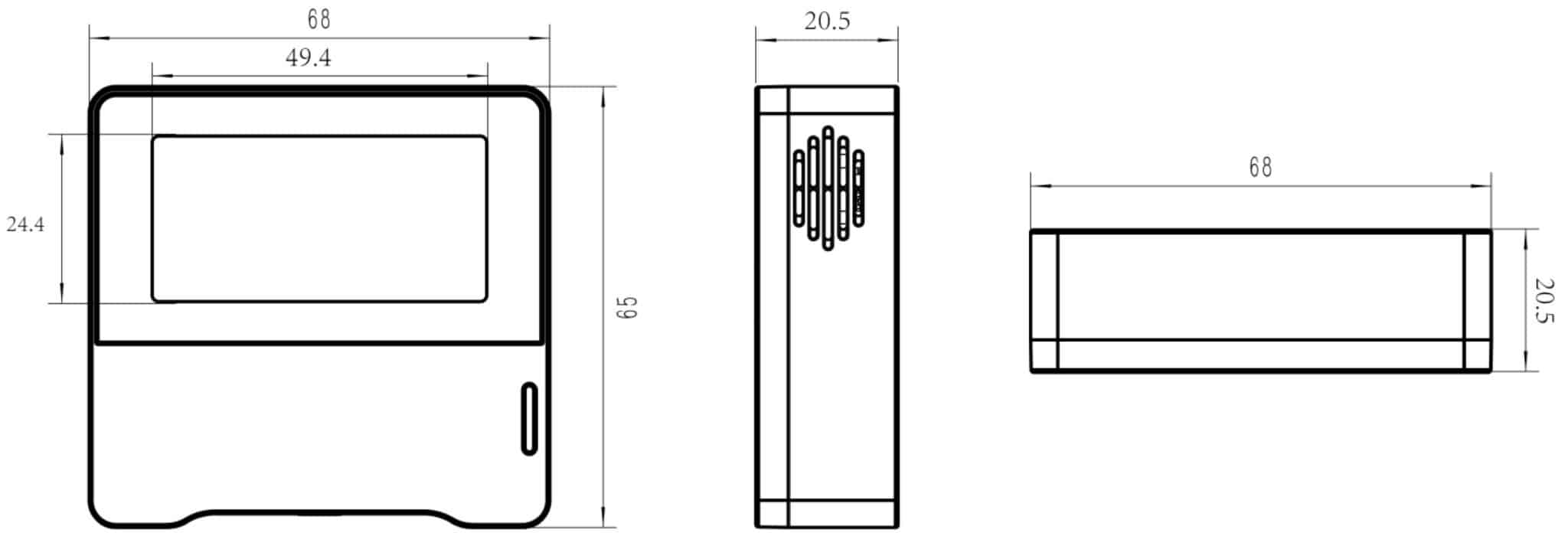 AM102 Dimensions